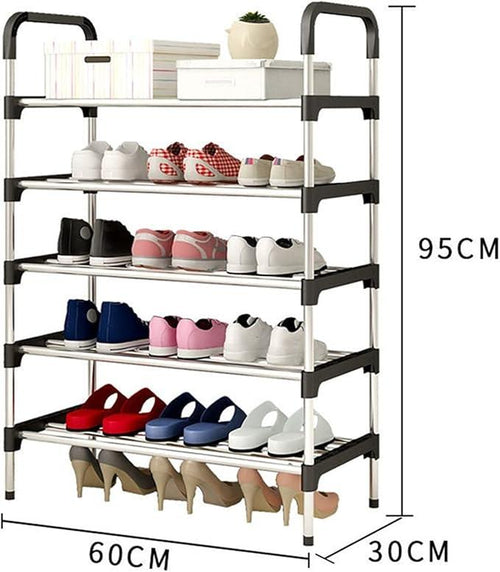 5 Layer Stainless Steel Shoe Rack