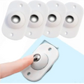 4PC Pulley Wheels Self Adhesive Pulley 360 Rotating Wheels Mini Swivel Casters Wheels Universal Wheels For Furniture Various Storage Boxes